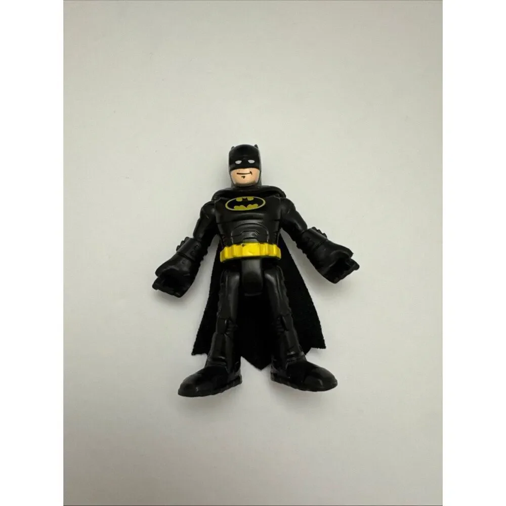Imaginext DC Super Friends BATCOPTER Helicopter 3 Batman Figures 2 Batbot Discs